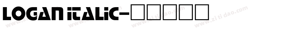 Logan Italic字体转换